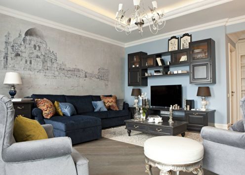The combination of wallpaper in the interior: 60 ideas (photo)