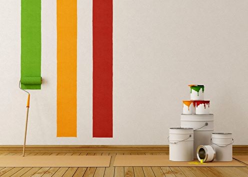 Wallpaper for painting: types of gluing, ideas