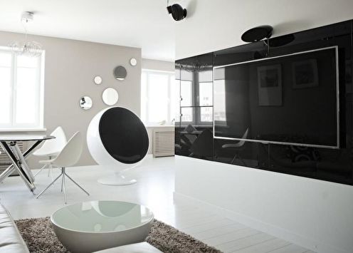 Hi-tech apartment: 85 design ideas