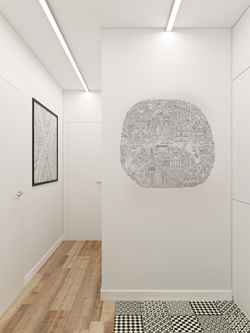 Little White: Ang disenyo ng apartment 32 sq.m. - larawan 9
