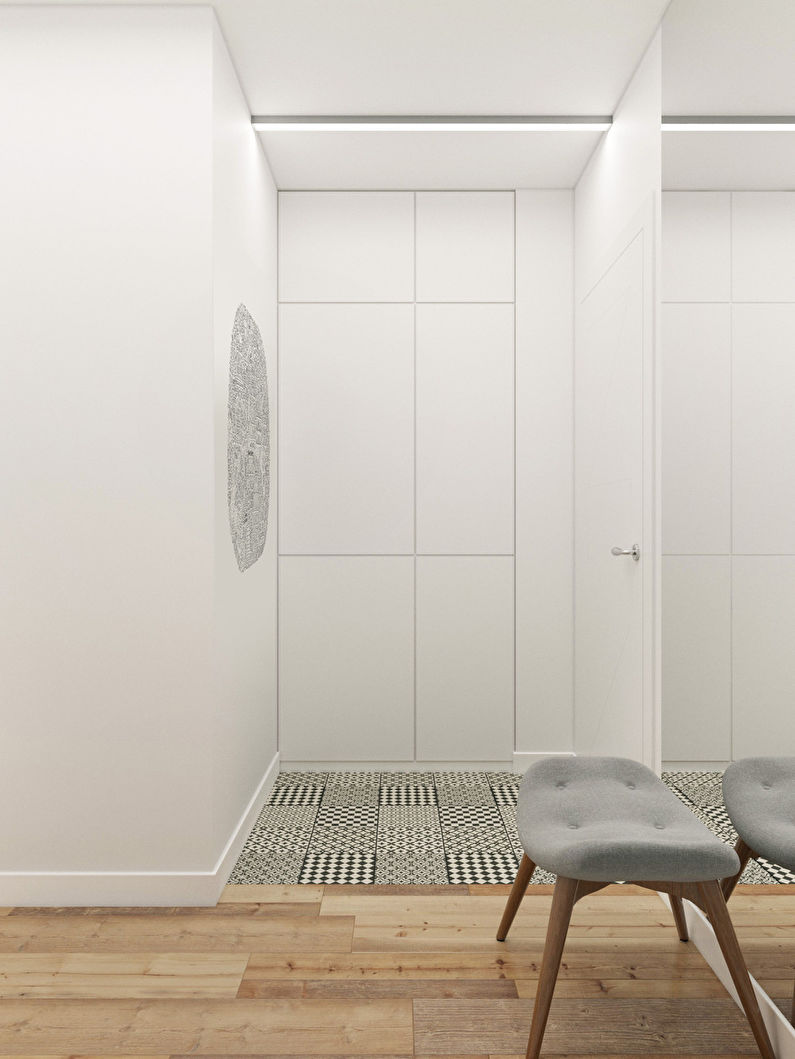 Little White: Ang disenyo ng apartment 32 sq.m. - larawan 12