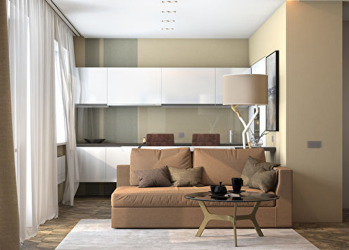 Design project of an apartment of 40 m2