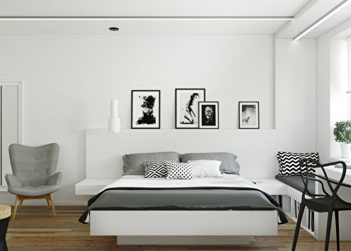 Little White: Apartment design 32 sq.m.