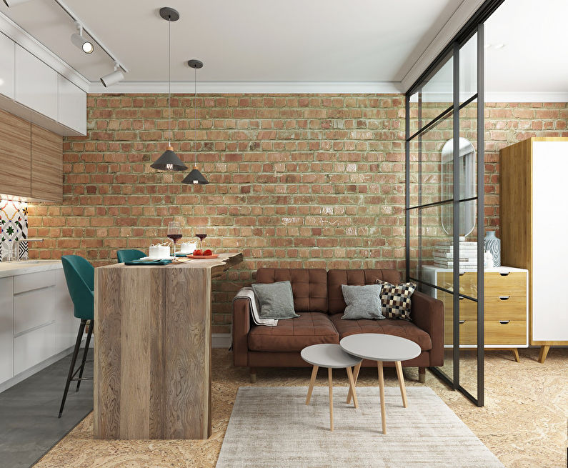 Designprojekt för en lägenhet 34 m2 - foto 1