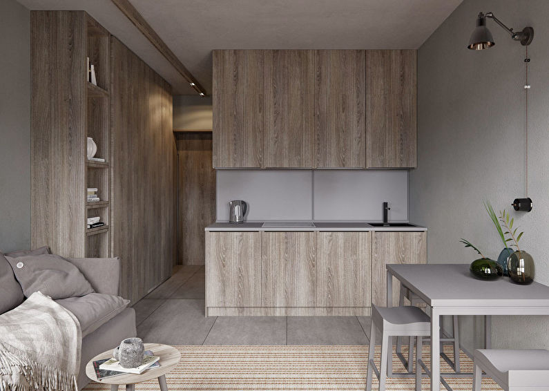 Studio-style apartment in minimalism style - photo 1