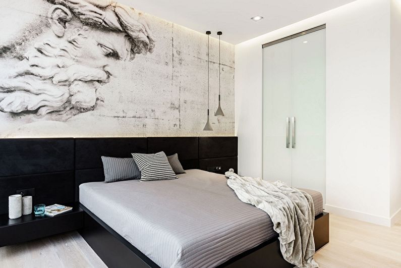 Bedroom design 9 sq.m. minimalist style