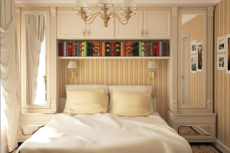 Bedroom design 9 sq.m. in classic style
