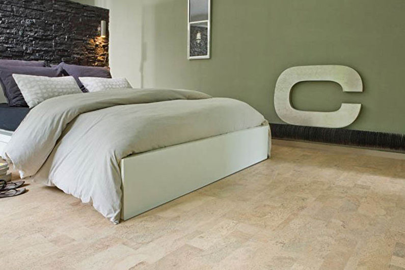 Bedroom design 9 sq.m. - floor finish