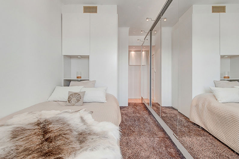 Bedroom design 9 sq.m. - how to arrange furniture