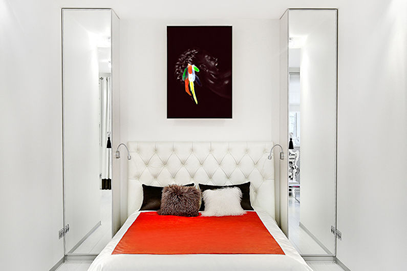 Bedroom design 9 sq.m. - how to arrange furniture
