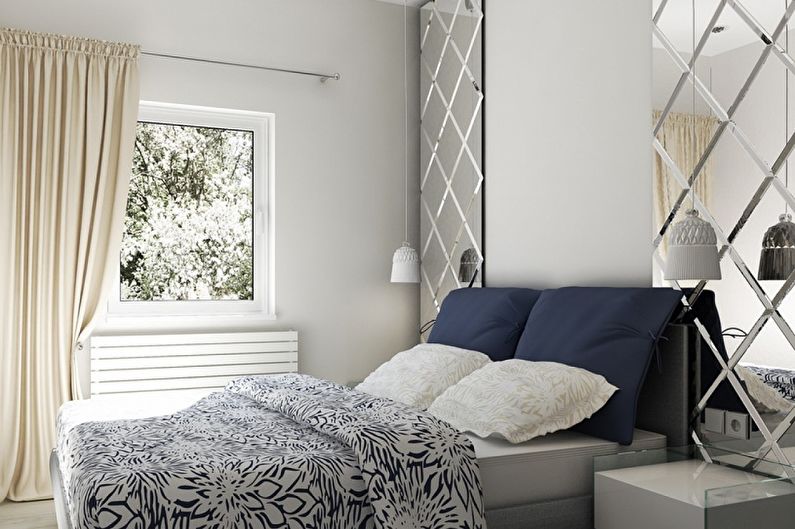 Bedroom design 9 sq.m. - Photo