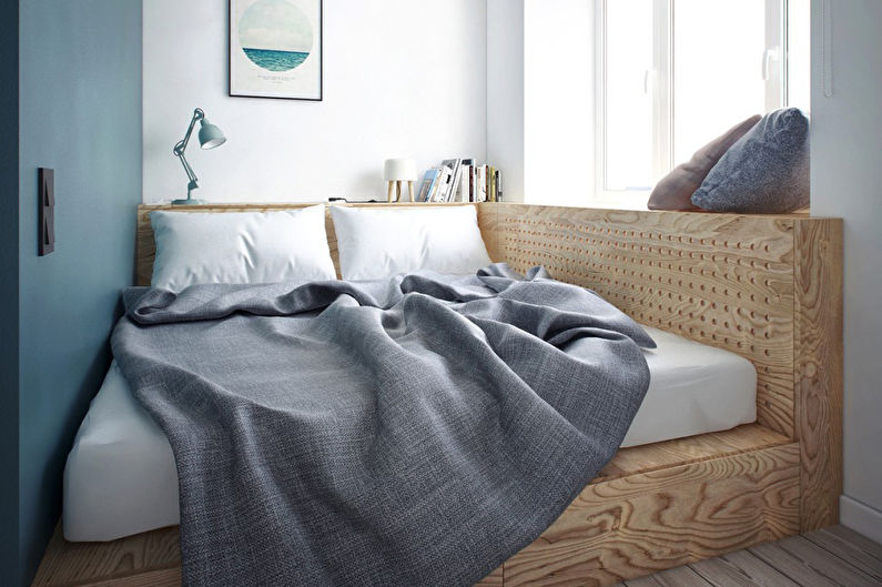 Bedroom design 9 sq.m. - Photo
