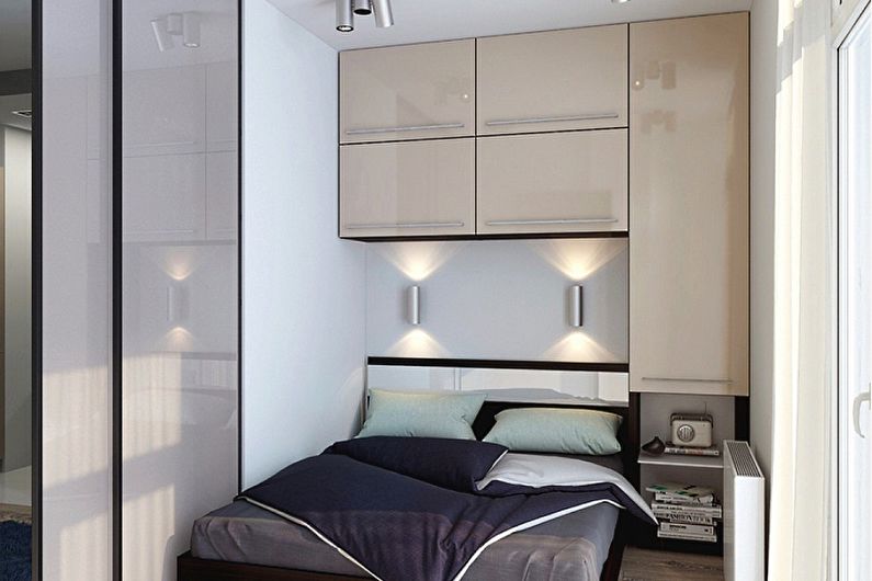 Bedroom design 9 sq.m. - Photo