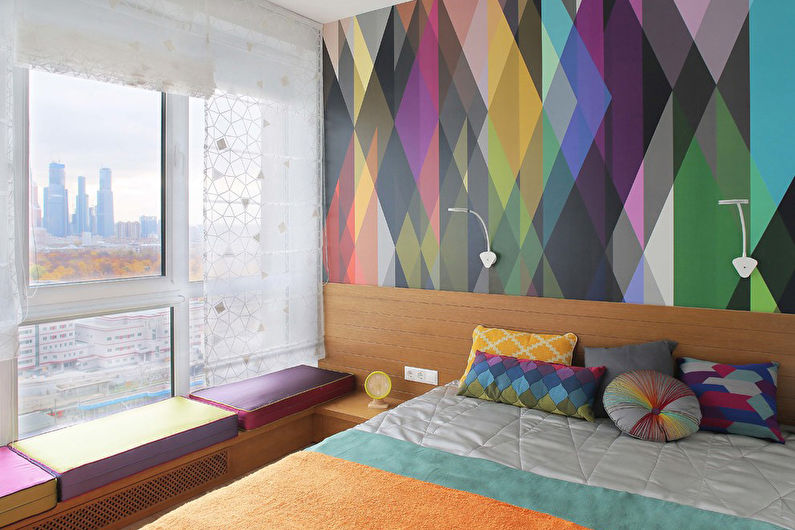 Bedroom design 9 sq.m. - Photo