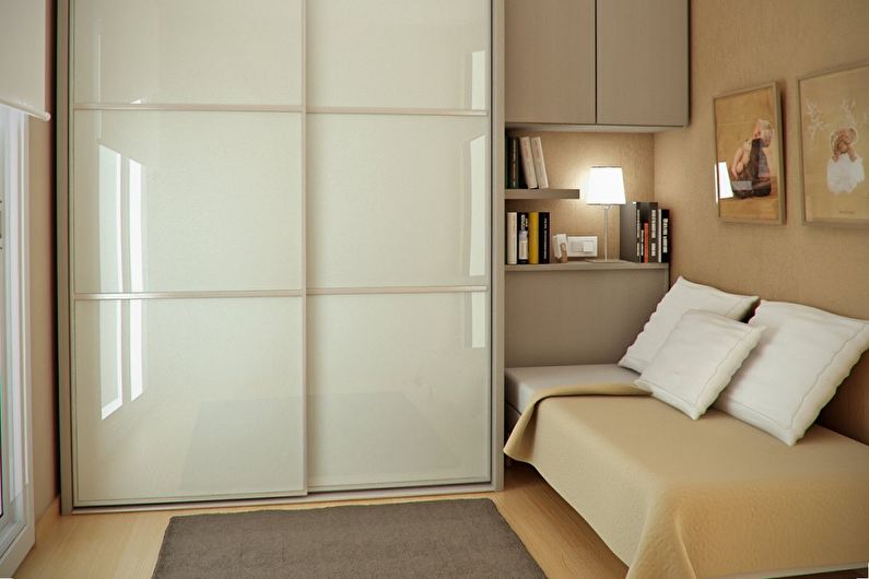 Bedroom design 9 sq.m. - Photo