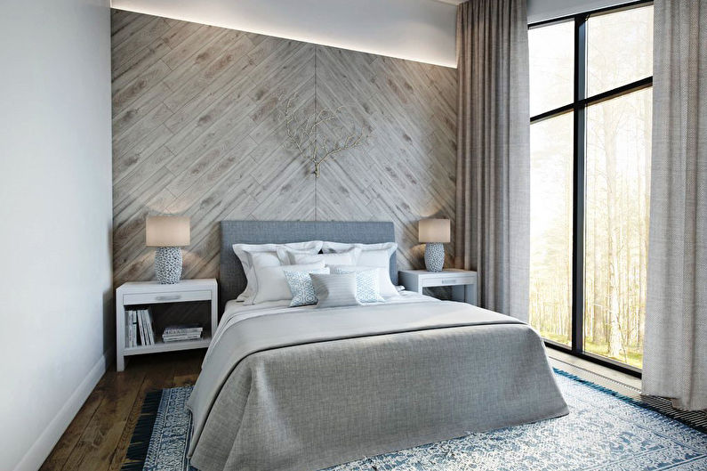 Bedroom design 9 sq.m. - Photo