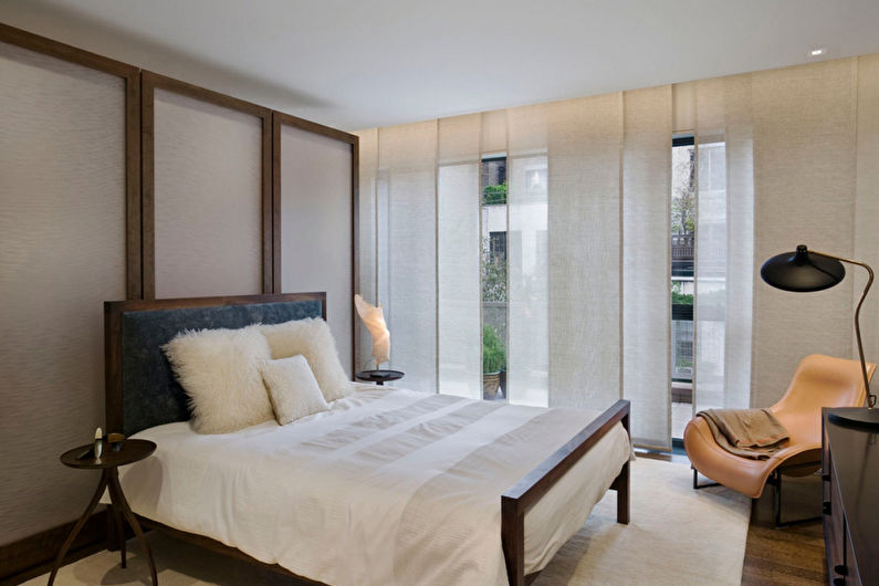 Japanese curtains for the bedroom