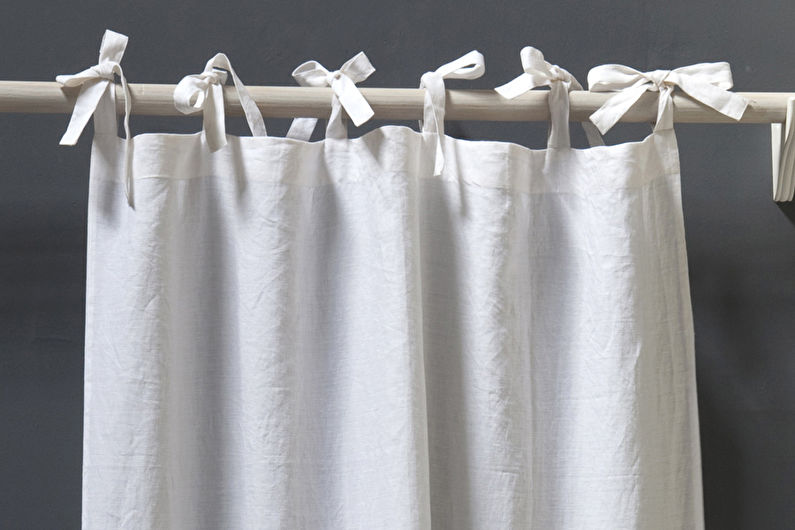 Drawstring bedroom curtains