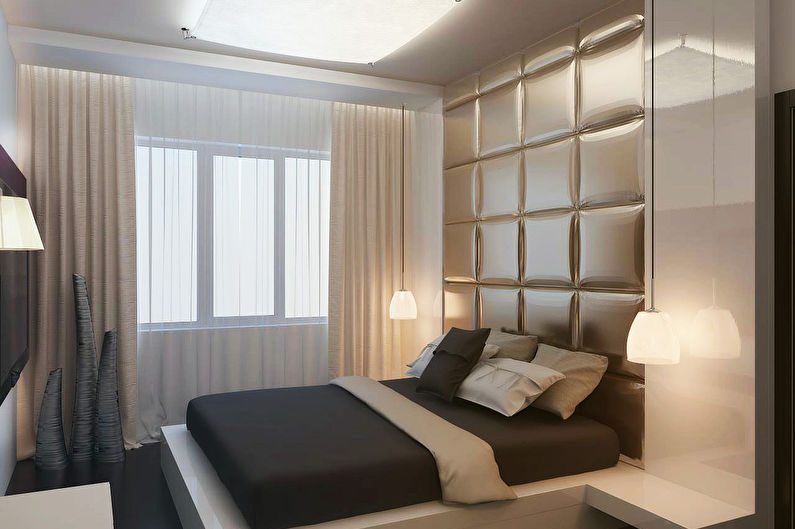 Curtains for a bedroom in a modern style