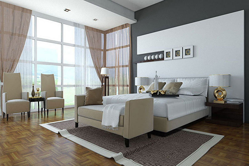 Curtains for a bedroom - photo