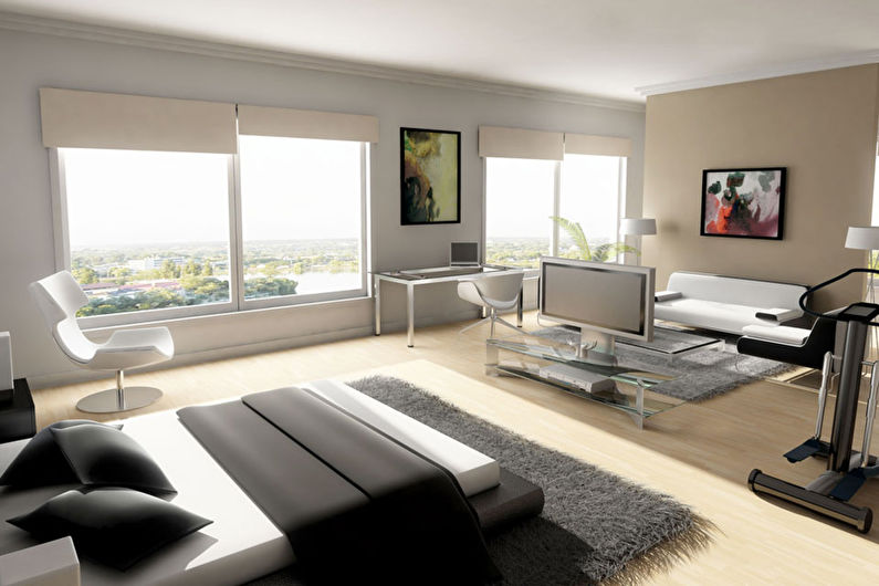 Curtains for a bedroom - photo