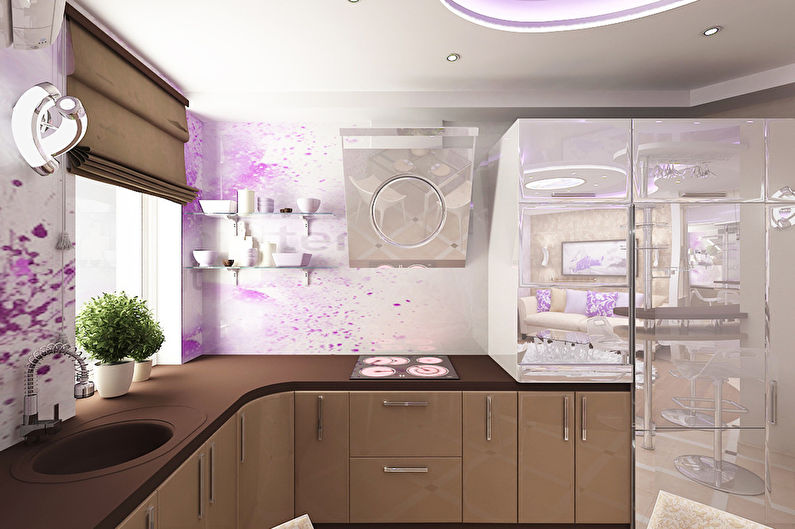 Designprojekt der Wohnung im Fusion-Stil - Foto 5