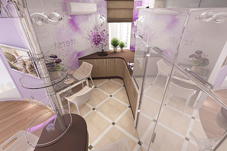 Designprojekt der Wohnung im Fusion-Stil - Foto 6