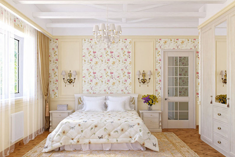 Provence Style Bedroom Design - Wall Decoration