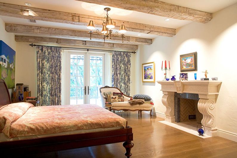 Provence Style Bedroom Design - Ceiling Finish
