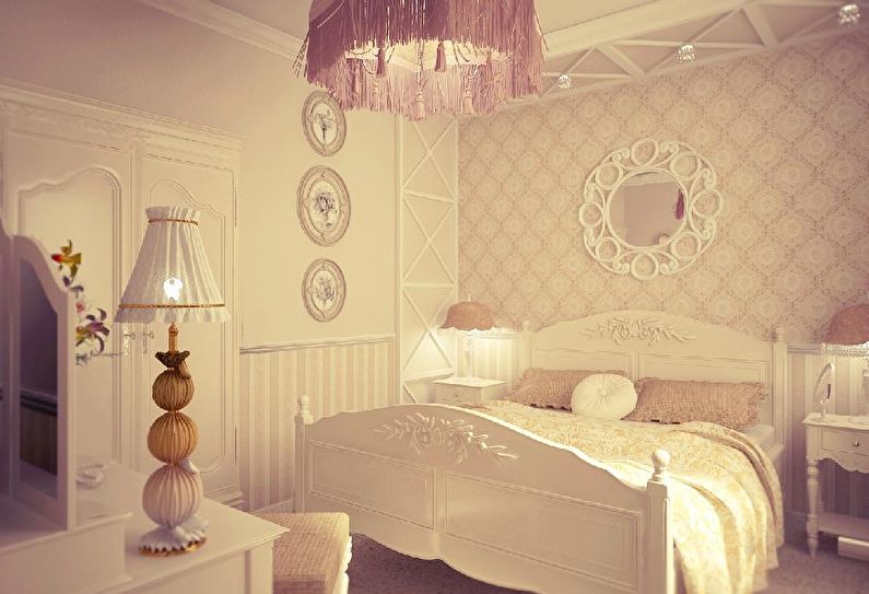 Provence style bedroom interior design - photo