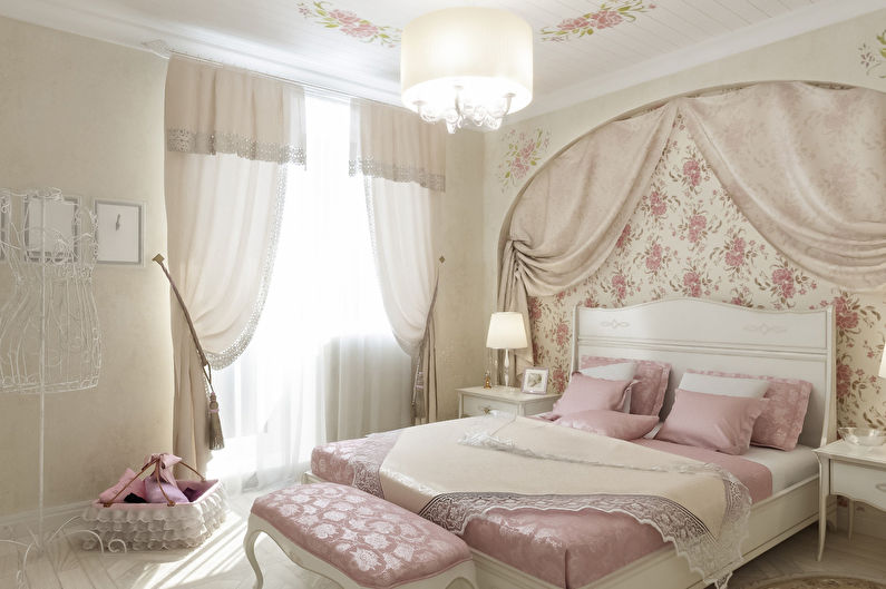 Provence style bedroom interior design - photo