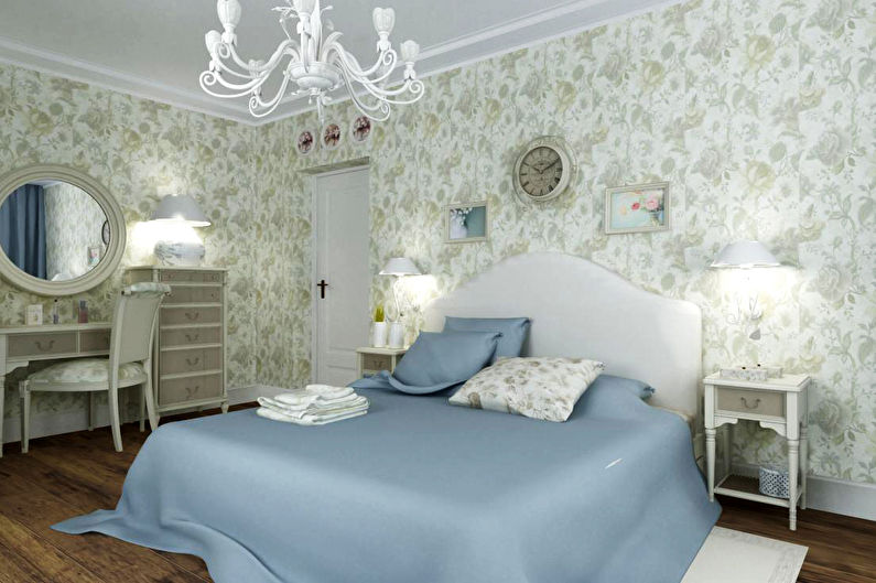 Provence style bedroom interior design - photo