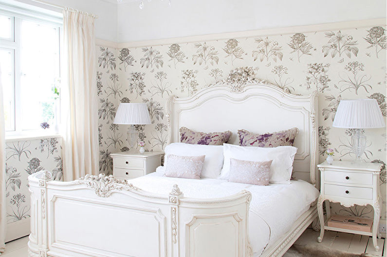 Provence style bedroom interior design - photo