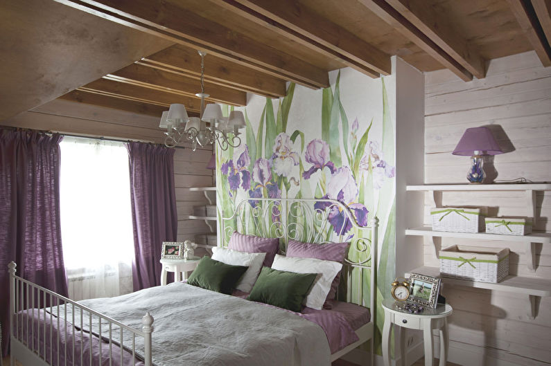 Provence style bedroom interior design - photo
