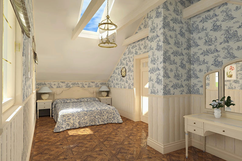 Provence style bedroom interior design - photo
