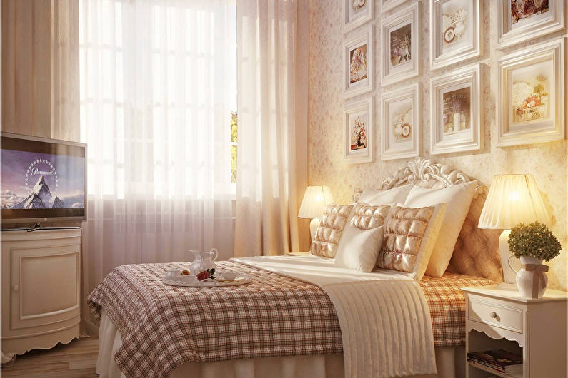 Provence style bedroom interior design - photo