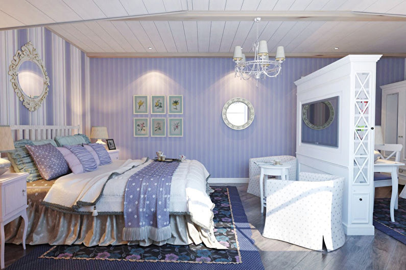 Provence style bedroom interior design - photo