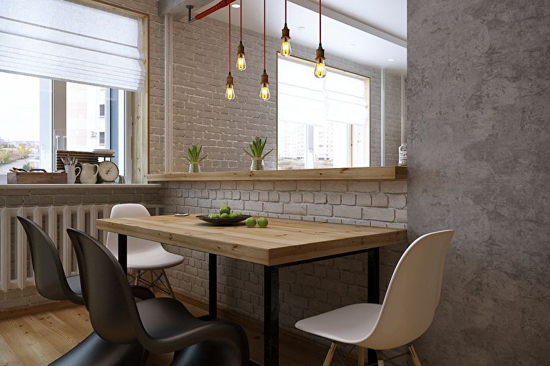 Lägenhetsdesign i loftstil, Magnitogorsk - foto