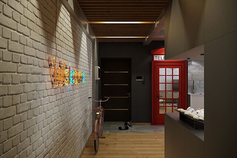 Lägenhetsdesign i loftstil, Magnitogorsk - foto