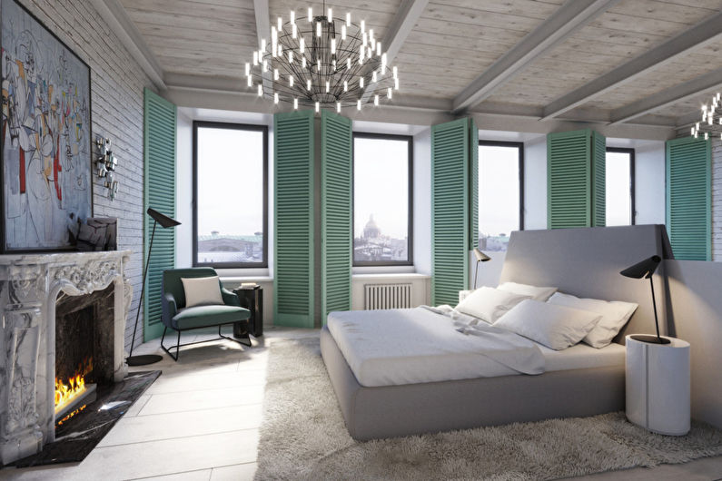 Loft stil lägenhet design, 225 m2 - foto