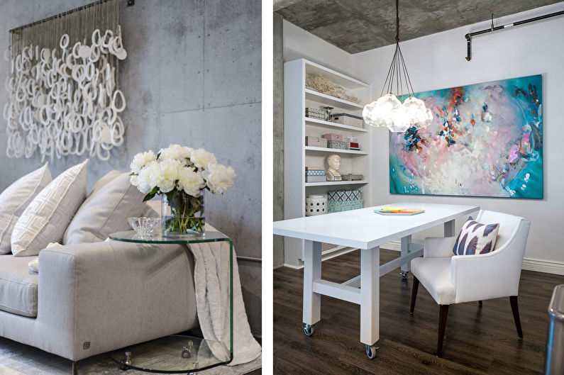 Lägenhetinredning i loftstil, USA - foto