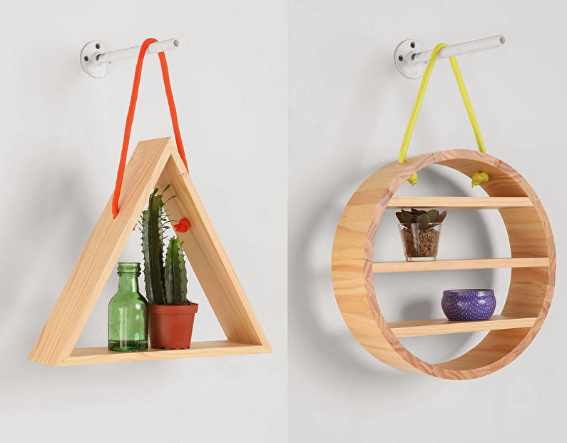 DIY-huonekoriste - geometriset hyllyt