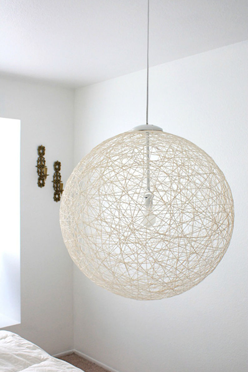 DIY-huone sisustus - lankavarjo