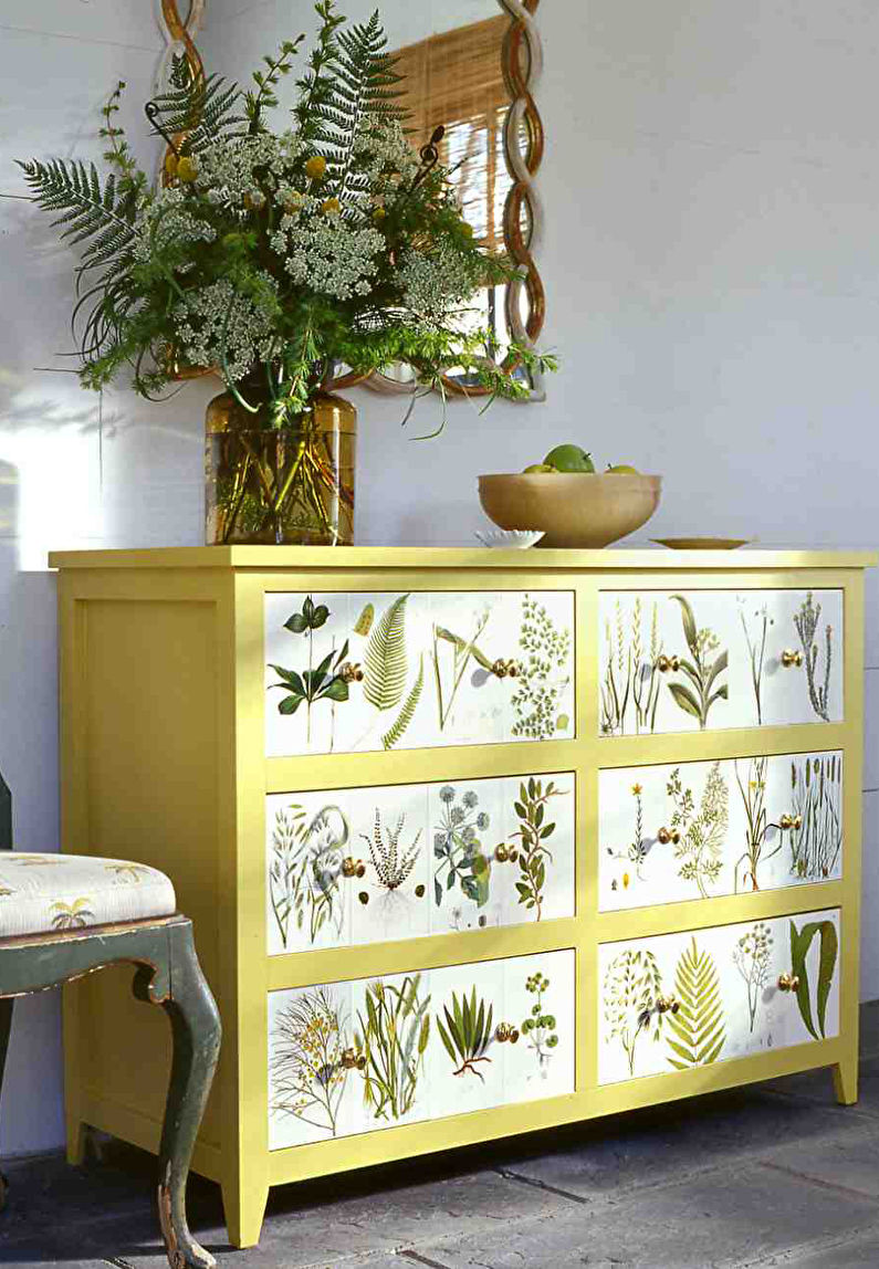 DIY-huoneen sisustus - Decoupage-sisustus