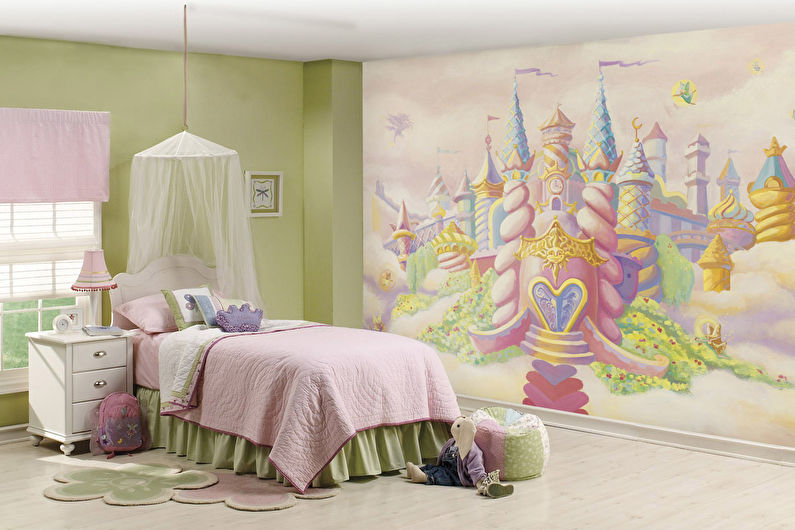 Design of a children's room for a girl in a modern style