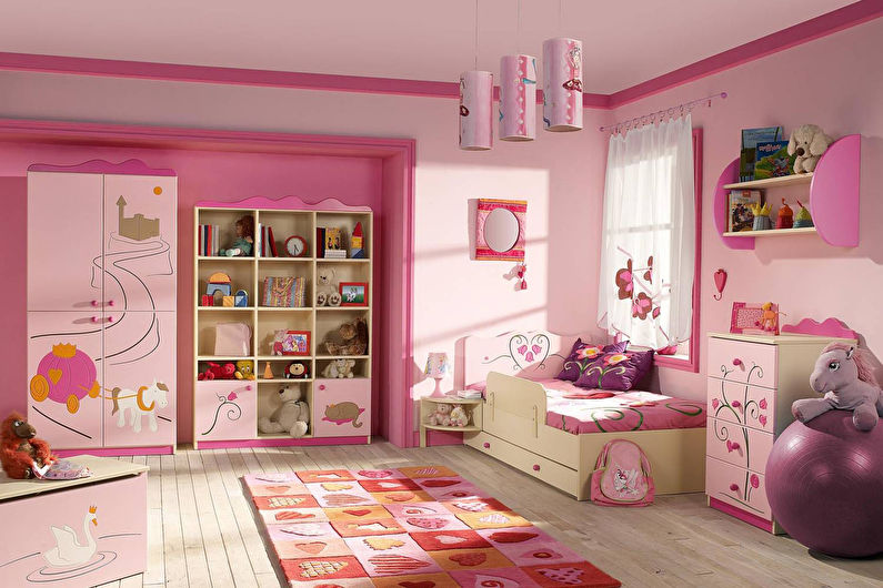 Interior design of a children's room for a girl - photo
