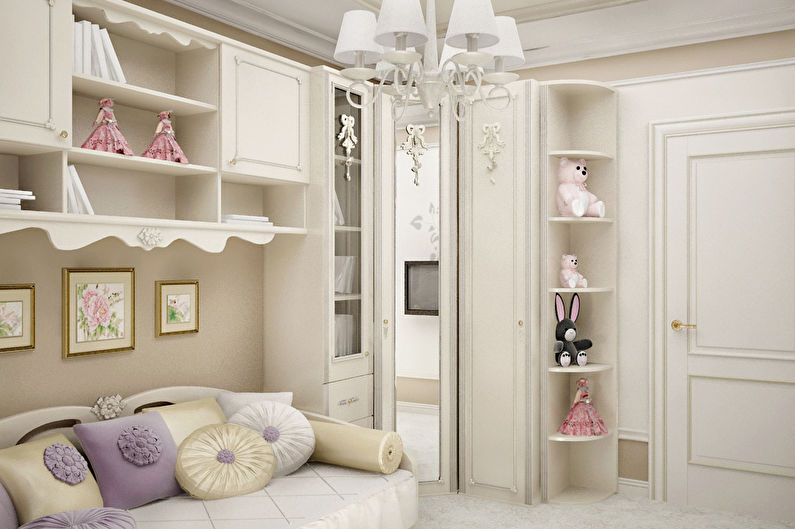 Interior design of a children's room for a girl - photo
