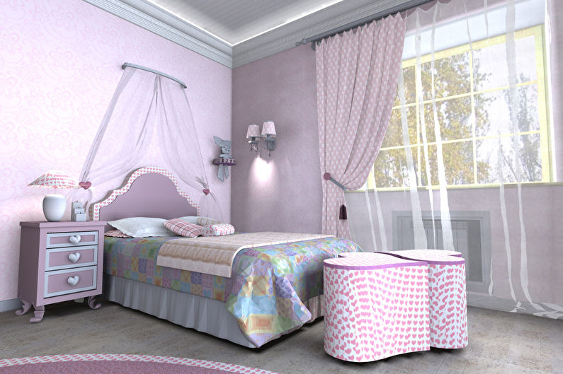 Interior design of a children's room for a girl - photo