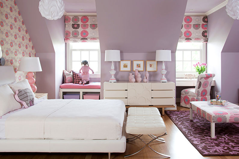 Interior design of a children's room for a girl - photo