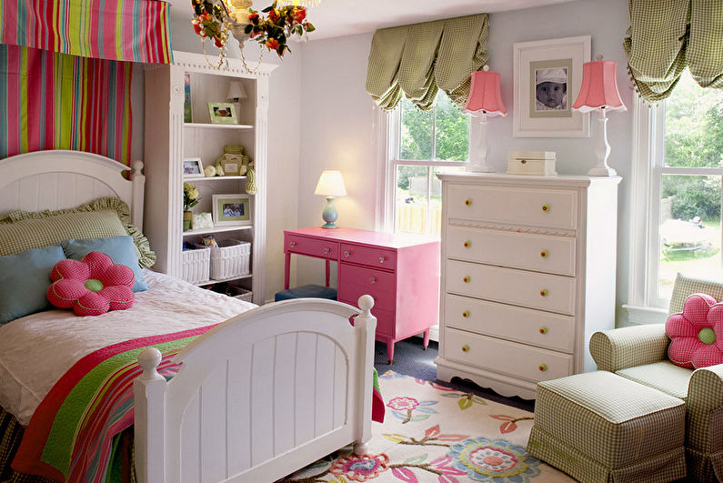 Interior design of a children's room for a girl - photo
